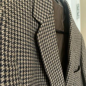 Vintage 80s Cruse German made 100% wool brown blazer